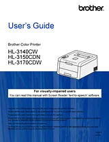 Brother HL-3170CDW 사용자 매뉴얼