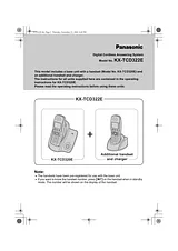 Panasonic KXTCD322E Guida Al Funzionamento