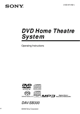 Sony dav-sb300 Manual De Usuario