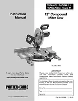 Porter-Cable 3802 ユーザーズマニュアル