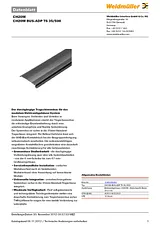 Weidmueller Weidmüller 1248260000 CH20M BUS-ADP TS 35/500 Measuring Transducer Content: 1 pc(s) 1248260000 Scheda Tecnica