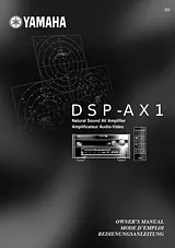 Yamaha DSP-AX1 User Manual