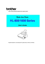 Brother HL-820 User Manual