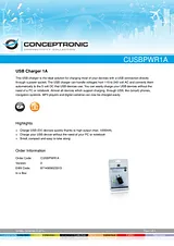 Conceptronic CUSBPWR1A 1100056 Benutzerhandbuch