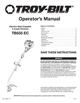 Troy-Bilt TB635 EC Manuale Utente