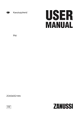 Zanussi ZCK540G1WA Manual Do Utilizador