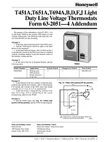 Honeywell T651A Manual Do Utilizador
