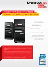 Lenovo TS130 SUT1GFR Справочник Пользователя