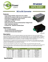 Tycon Systems TP-DCDC-1248 Техническая Спецификация