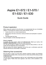 Acer aspire e1-572p Guia De Configuração Rápida