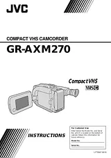JVC GR-AXM270 Справочник Пользователя