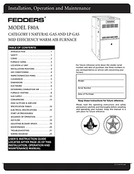 Fedders F80A Manual Do Utilizador