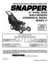 Snapper CP215017HV ユーザーズマニュアル