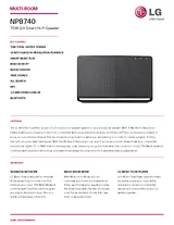 LG NP8740 Specification Sheet
