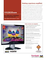 Viewsonic VX2835wm VX2835WM Leaflet