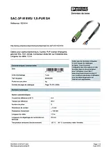 Phoenix Contact Sensor/Actuator cable SAC-3P-M 8MS/ 1,5-PUR SH 1521614 1521614 Data Sheet