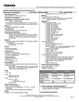 Toshiba L645D-S4036 PSK0QU-00X001 User Manual