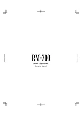 Roland RM-700 Manuale Utente