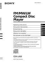 Sony CDX-L450 Manuale Utente