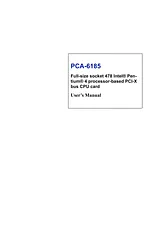 Advantech PCA-6185 Manual Do Utilizador