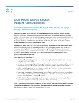 Cisco Cisco Patient Connect 1.5 Data Sheet