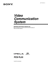 Sony PCS-TL33 User Manual