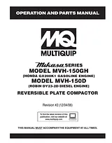 Multiquip MVH-150GH Справочник Пользователя
