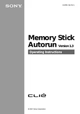 Sony Memory Stick Справочник Пользователя