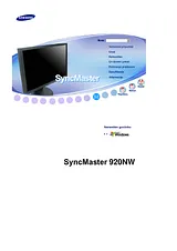 Samsung 920NW Manual Do Utilizador
