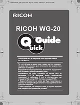Pentax WG-20 Anleitung Für Quick Setup