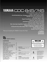 Yamaha CDC-845 사용자 설명서