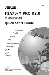 ASUS F1A75-M PRO R2.0 Guide D’Installation Rapide