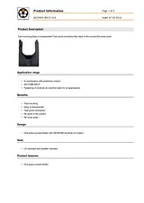 Lappkabel 61806700 PA 66 halogen-free Conduit, 12.9mm Internal Diameter, Black (UV-resistant) 61806700 Data Sheet