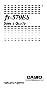 Casio FX-570ES Manual De Usuario