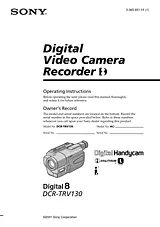 Sony DCR-TRV130 User Manual