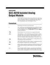National Instruments SCC-AO10 用户手册