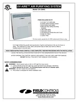 FIELD CONTROLS UV-1500C Benutzerhandbuch