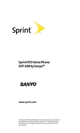 Sanyo SCP-200 Manuale Utente