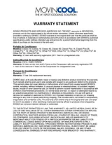 Movincool CLASSICPLUS14 Warranty Information