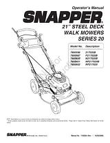 Snapper 7800601 Manual De Usuario