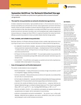 Symantec AntiVirus 4.3 for Network Attached Storage Media kit (EN) 11001735 전단