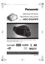 Panasonic HDC-DX1 Manuel D’Utilisation