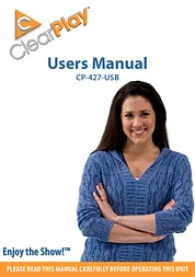 Clearplay CLEAR PLAY CP-427-USB User Manual