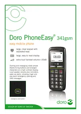 Doro PhoneEasy 341gsm 8080128 产品宣传页