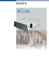 Sony VPL-CX85 ユーザーズマニュアル