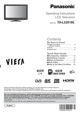 Panasonic TXL32X10E Operating Guide