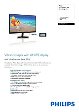 Philips LCD monitor with SmartImage lite 224E5QHAB 224E5QHAB/00 Folheto