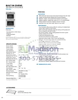 Thermador PODC302J Specification Sheet