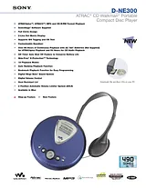 Sony D-NE300 Specification Guide