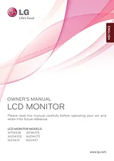 LG LG W2243S-PF Инструкции Пользователя